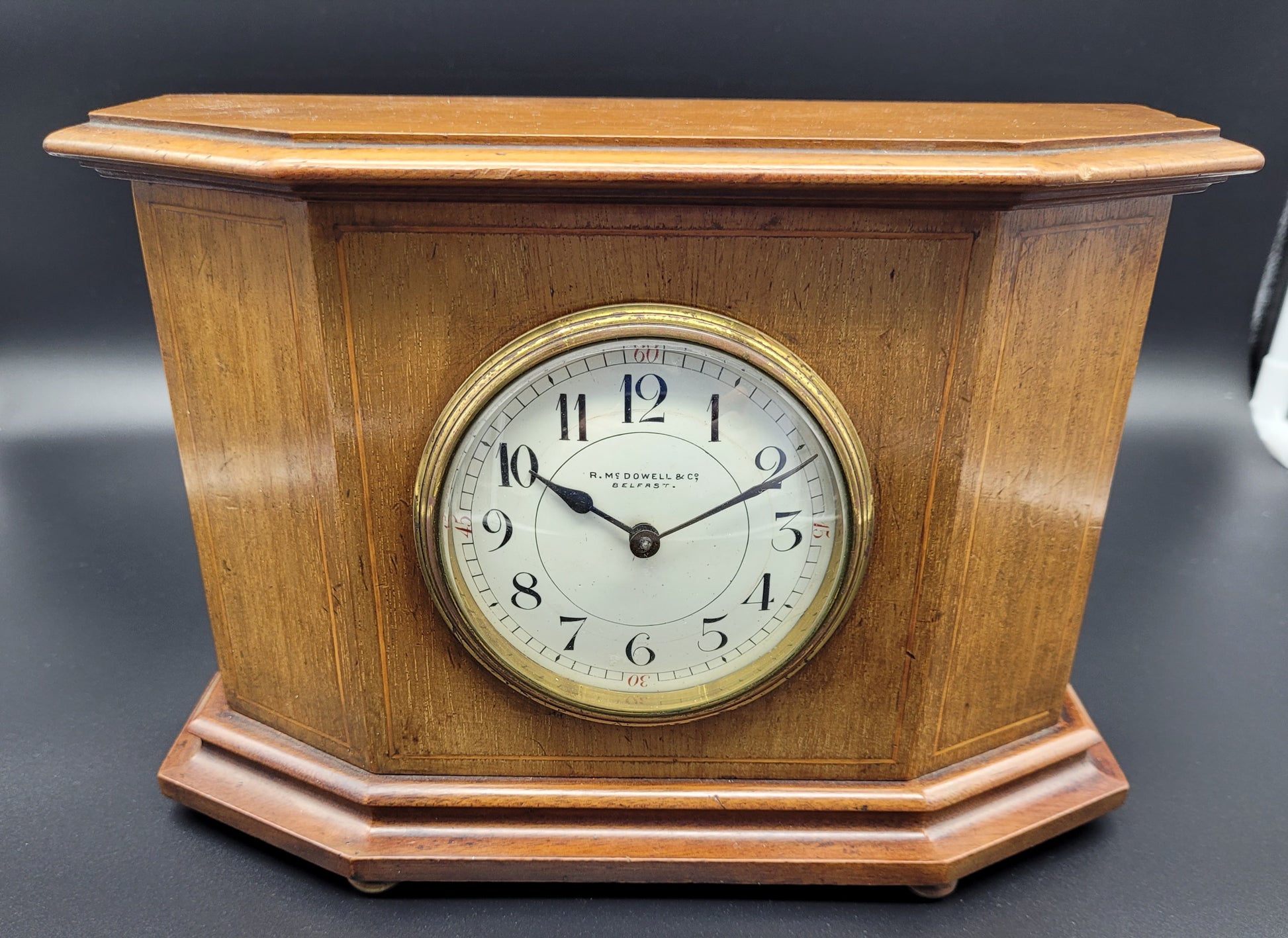 Antique Clock 19th Century Retailed by R.mc Dowell & Co BELFAST