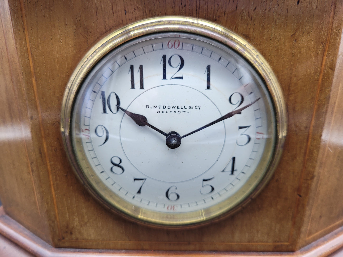 Antique Clock 19th Century Retailed by R.mc Dowell & Co BELFAST Working With Original Key