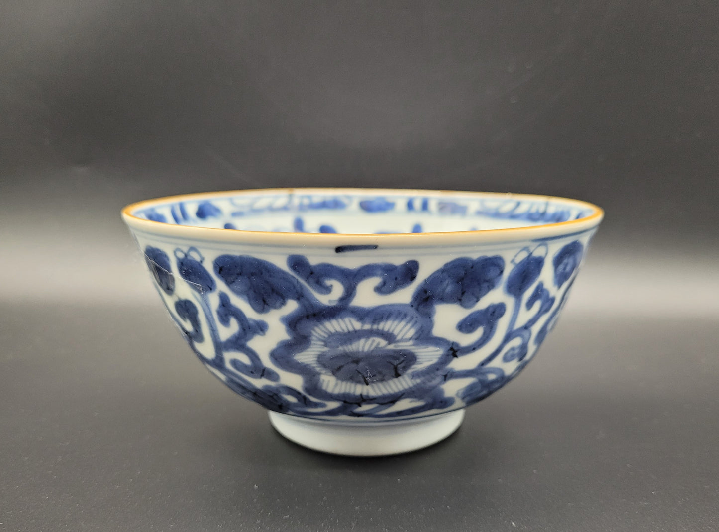 Antique Chinese Bowl Blue and White Kangxi Porcelain Bowl Porcelain
