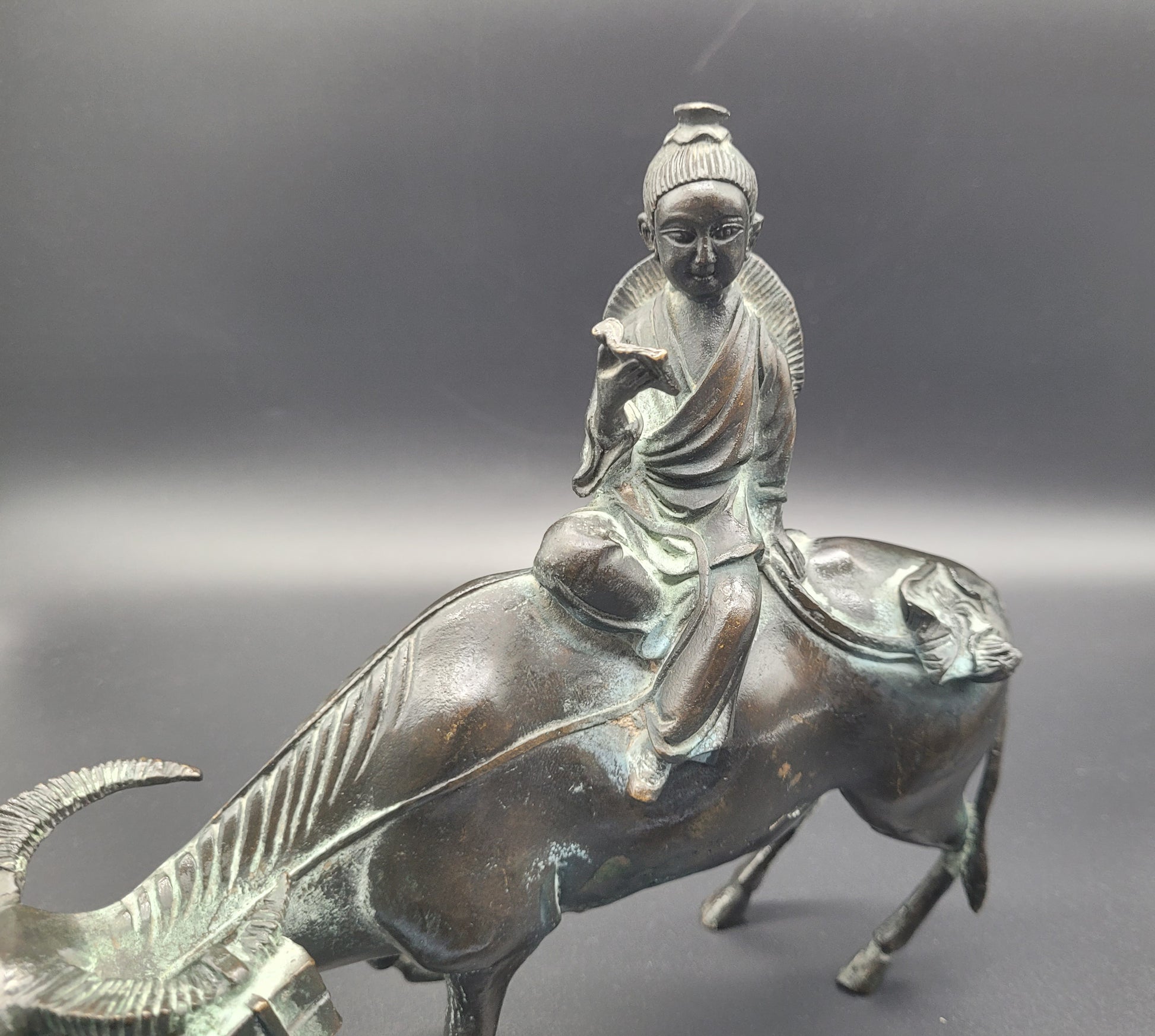 Lohan Seated On An Ox 19th Century