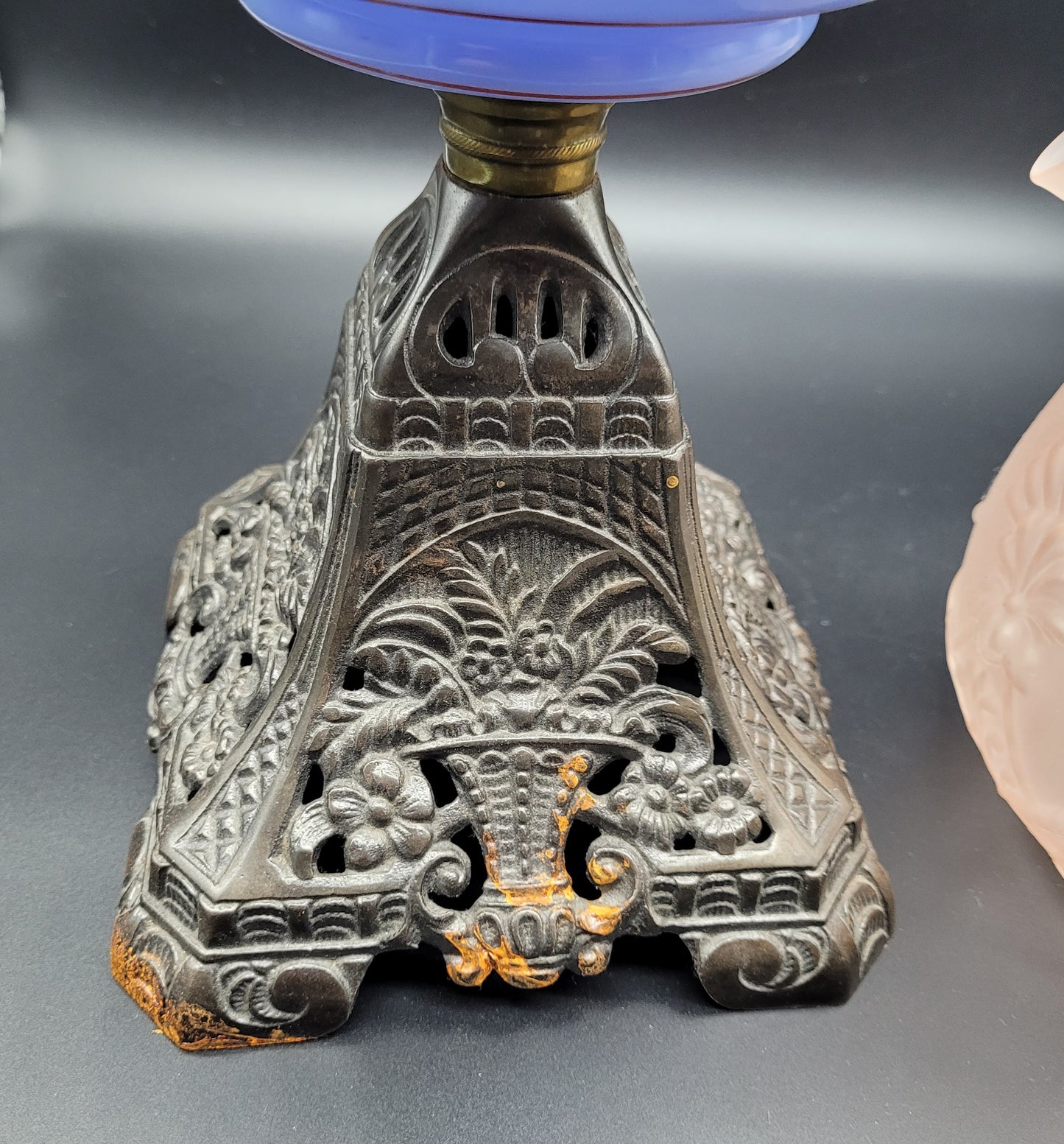 Antique Oil Lamp base