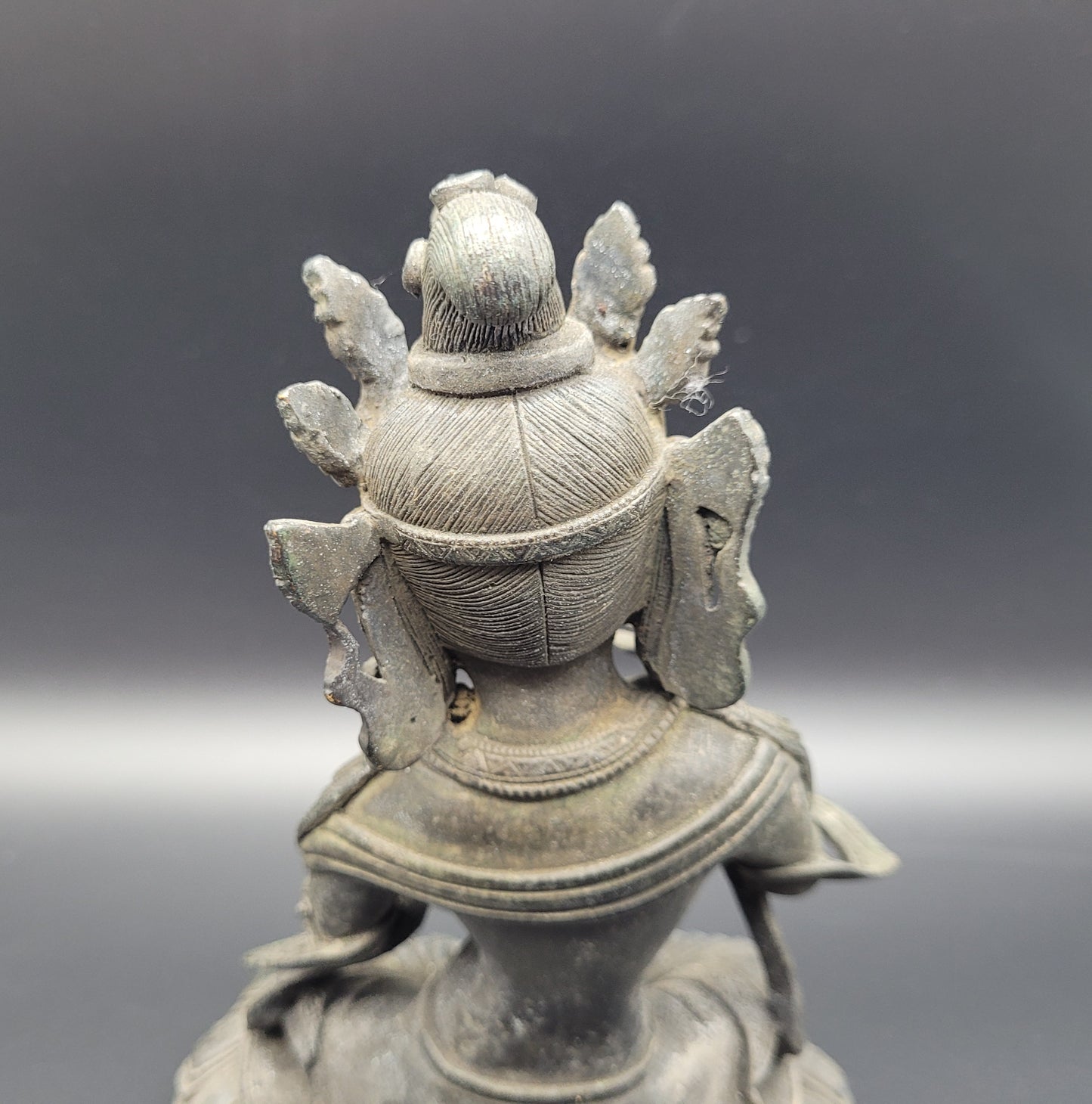 Antique 19th Century Bronze Buddha with Chinese Ming Mark Signed