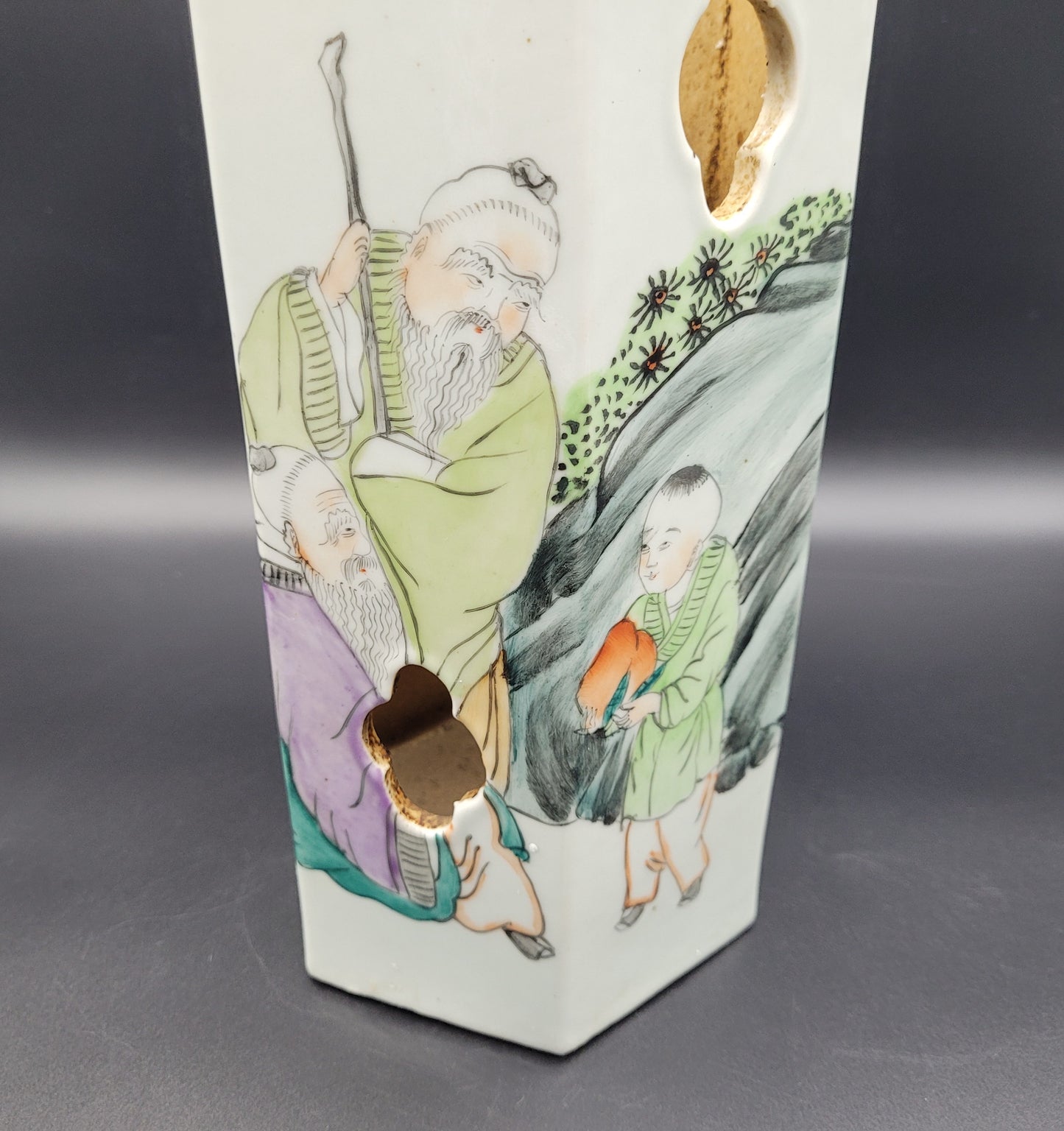 Antique Chinese Vase Hat Stand Late 19th Early 20th Century