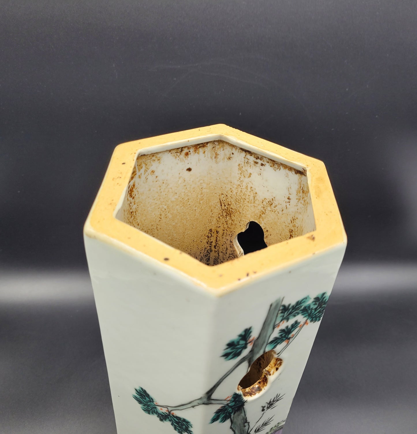 Antique Chinese Vase Hat Stand Late 19th Early 20th Century