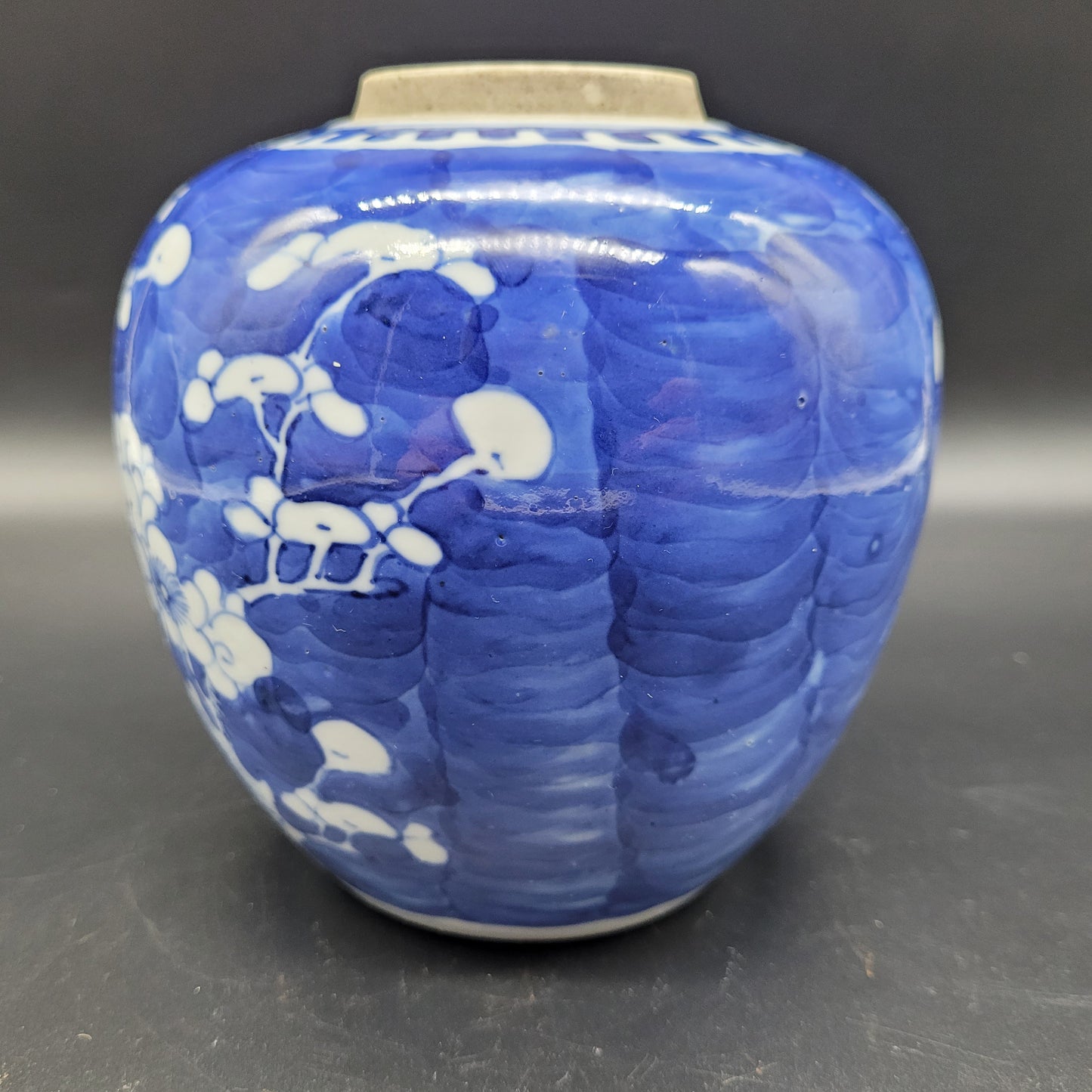 Antique Chinese KANGXI Prunus Ginger Jar 18th Century 4 Character Mark