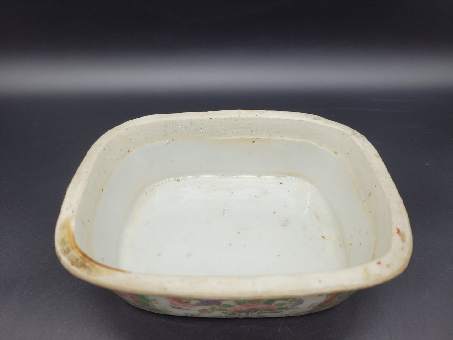 Chinese 19th Century Famille Rose Canton Food Warmer