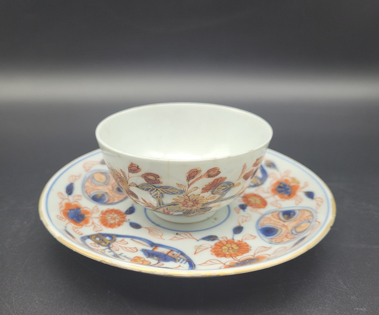 Chinese Antique Tea Bowls and Saucer Plate 18 / 19th Century Imari