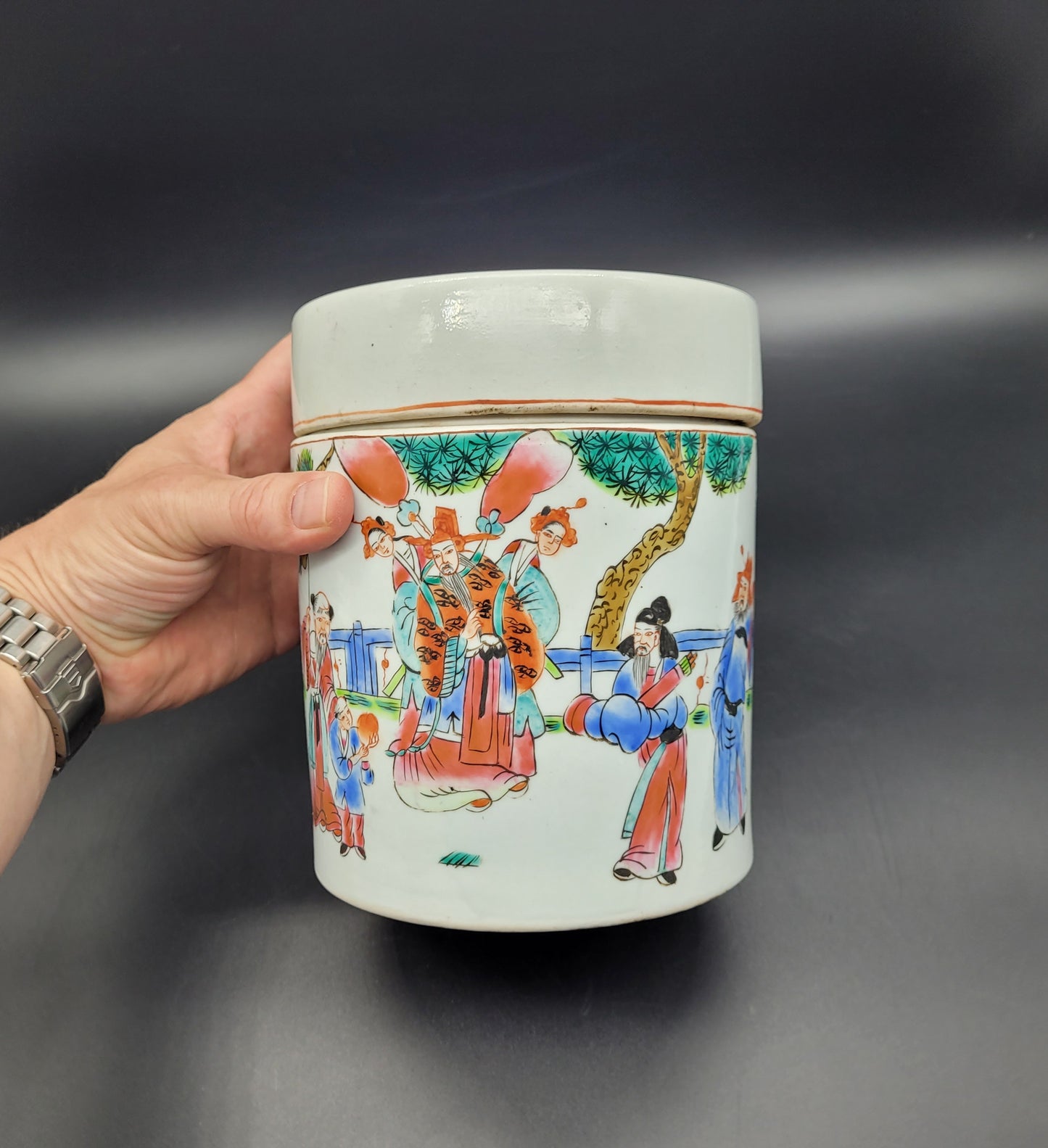 Chinese Antique Vase Ginger Jar Hand Painted Decoration