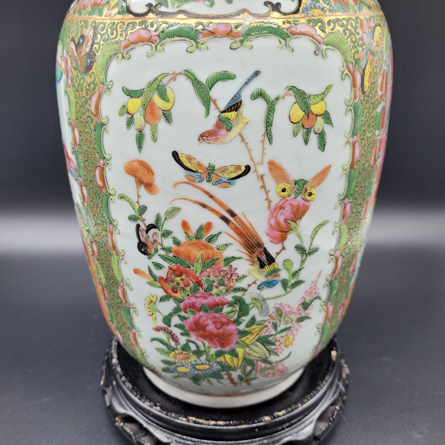 Antique Chinese 19th Century Famille Rose Vase