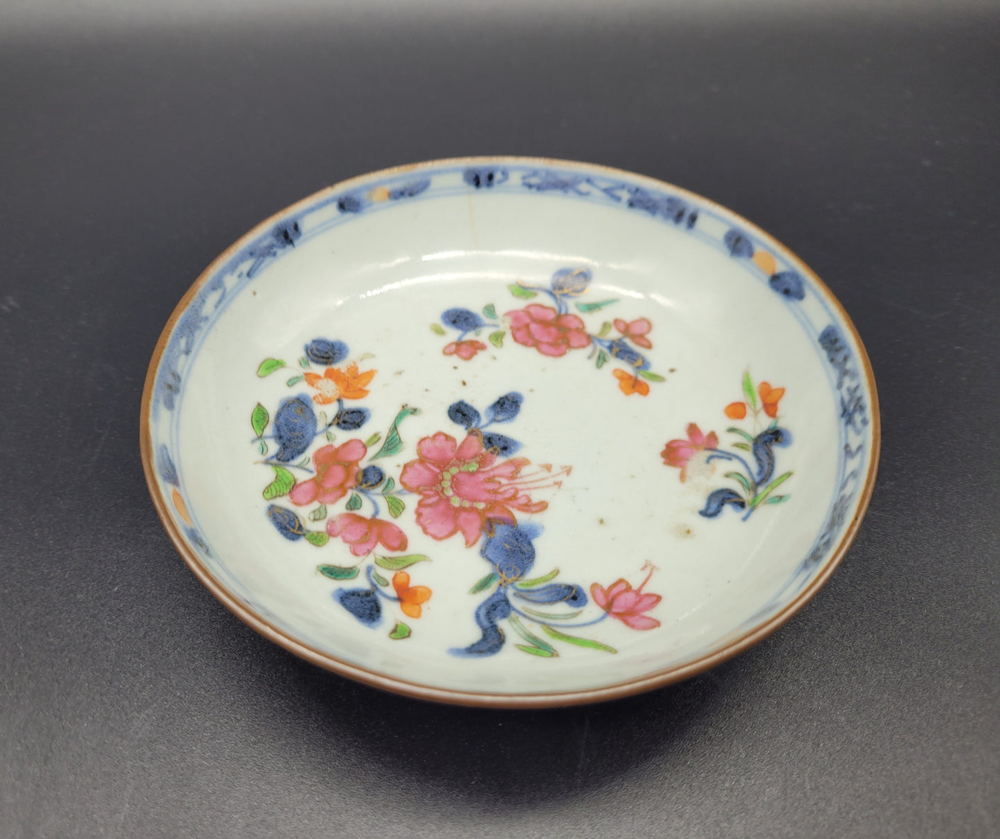 Chinese 18th Century Tea Bowl & Saucer with Cafe au Lait Glaze