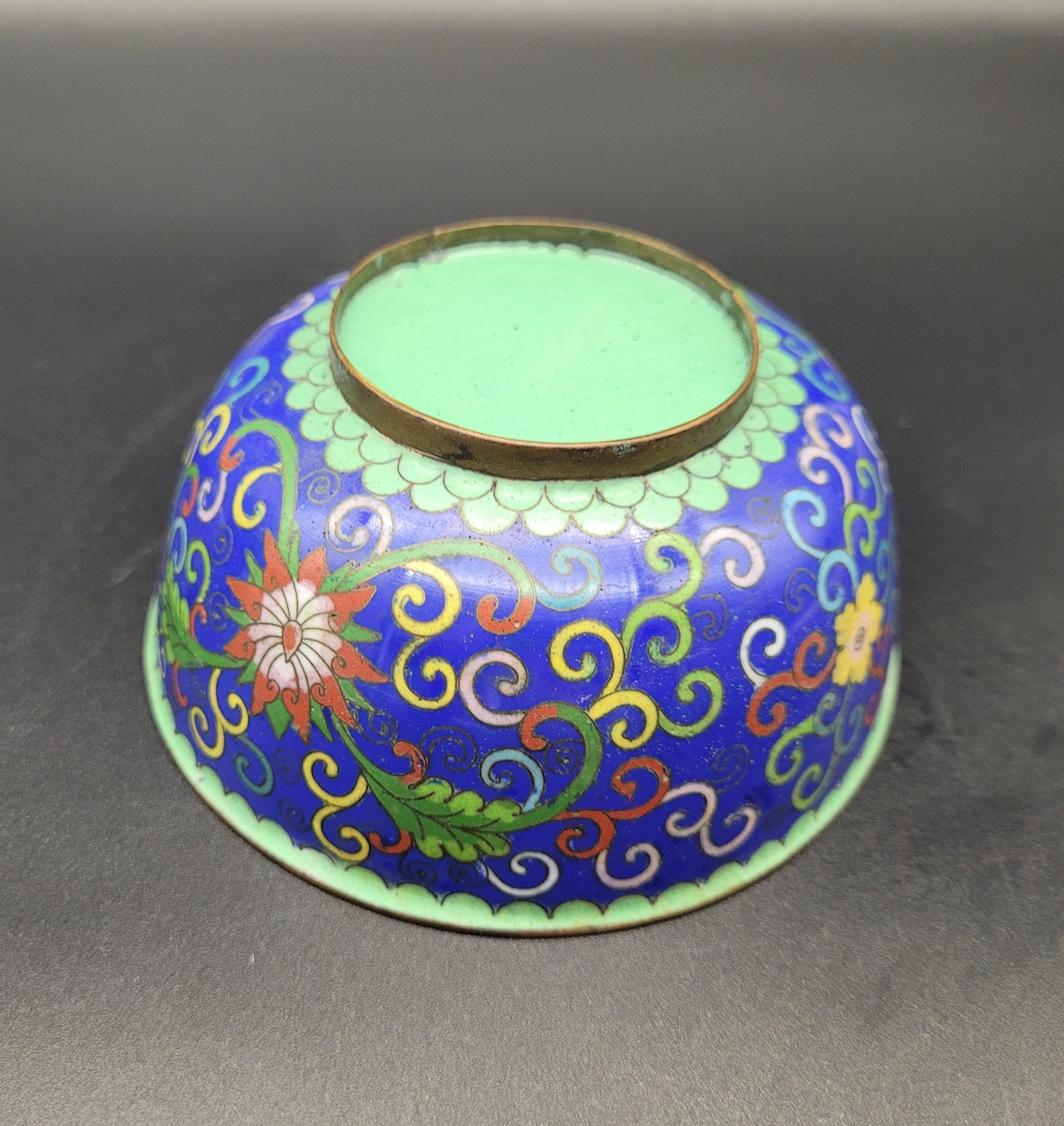 Antique Chinese Japanese Cloisonne Vase Ginger Jar Bowl 3 Pieces