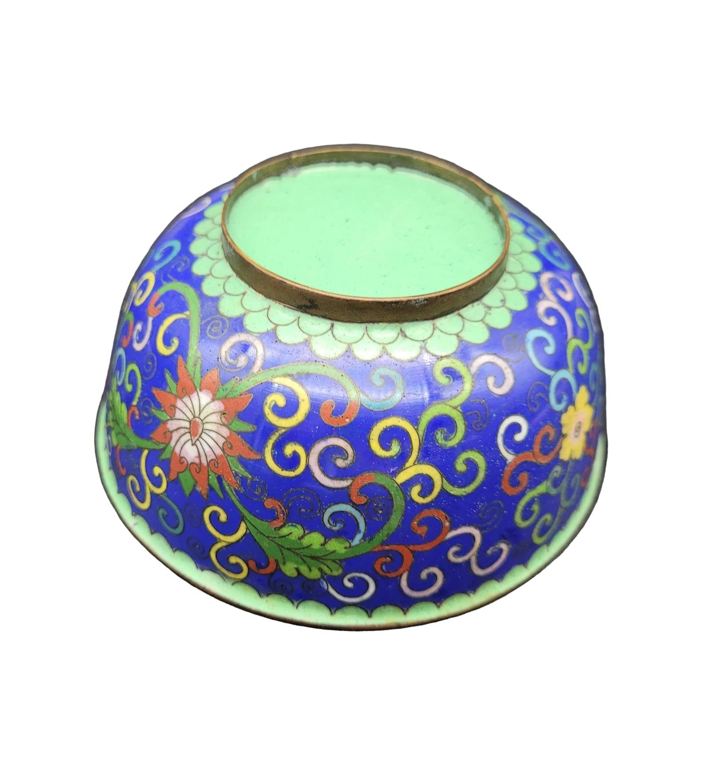 Antique Chinese Japanese Cloisonne Vase Ginger Jar Bowl 3 Pieces