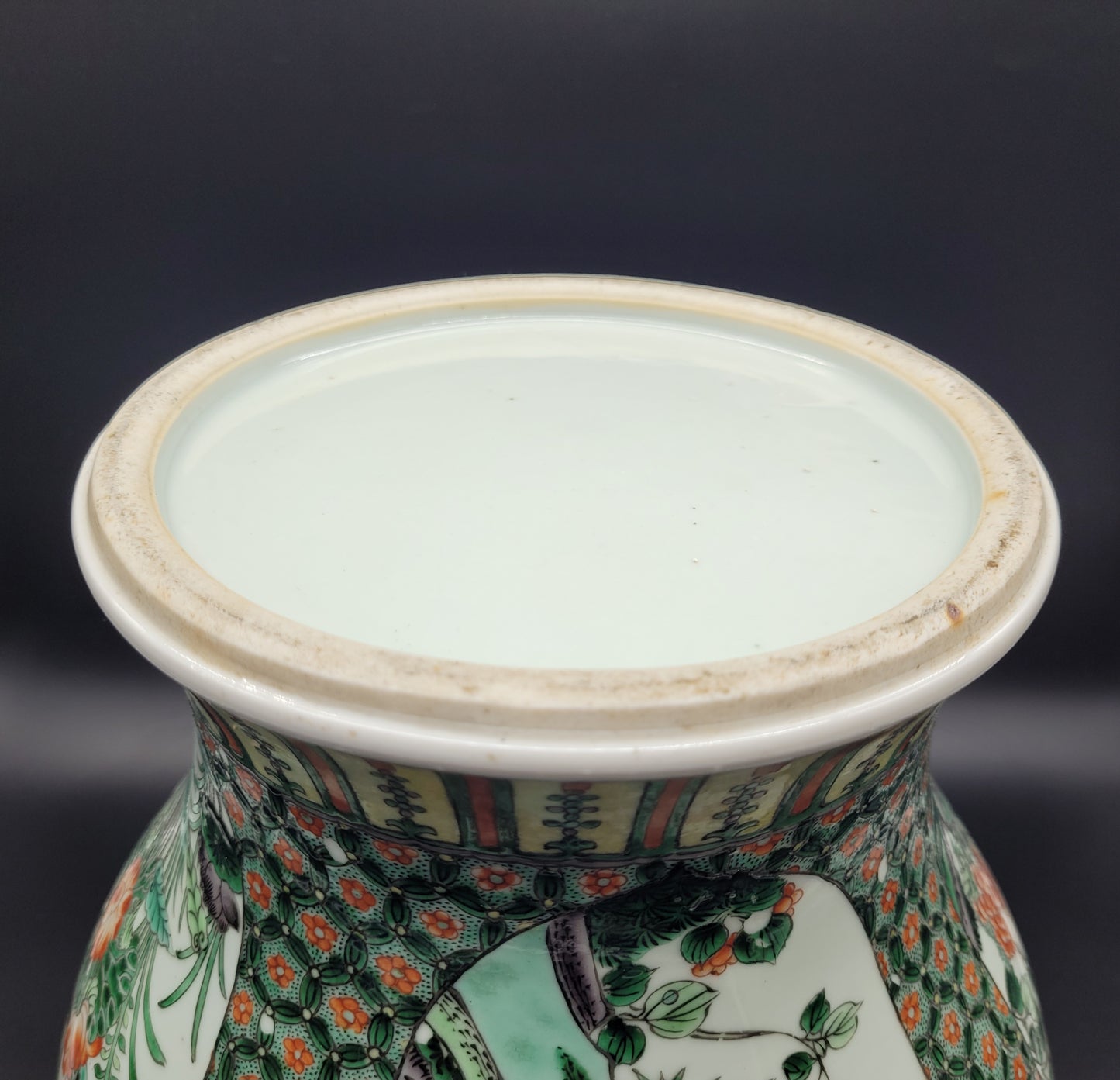 19th Century Kangxi Style Famille Vert Extremely Well Hand Enamelled