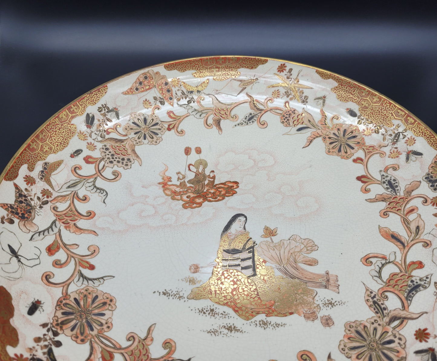 Japanese Meiji Satsuma Antique Charger