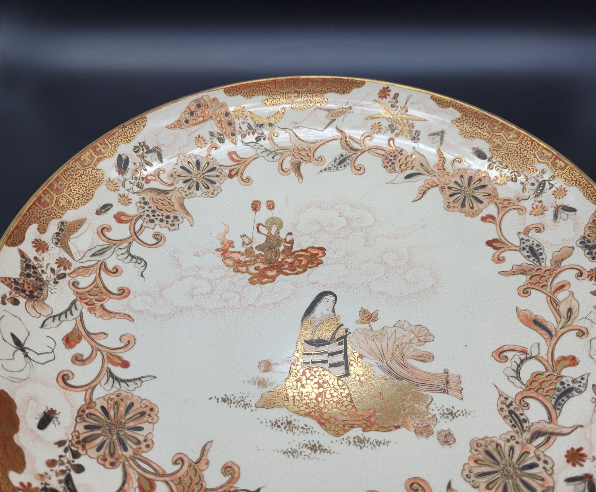 Japanese Meiji Satsuma Antique Charger