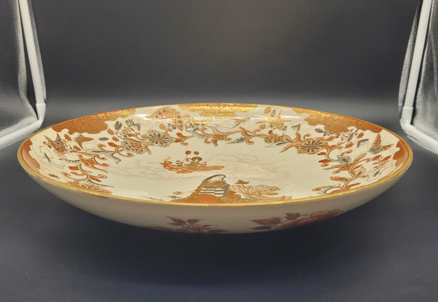 Japanese Meiji Satsuma Antique Charger Circa 1900