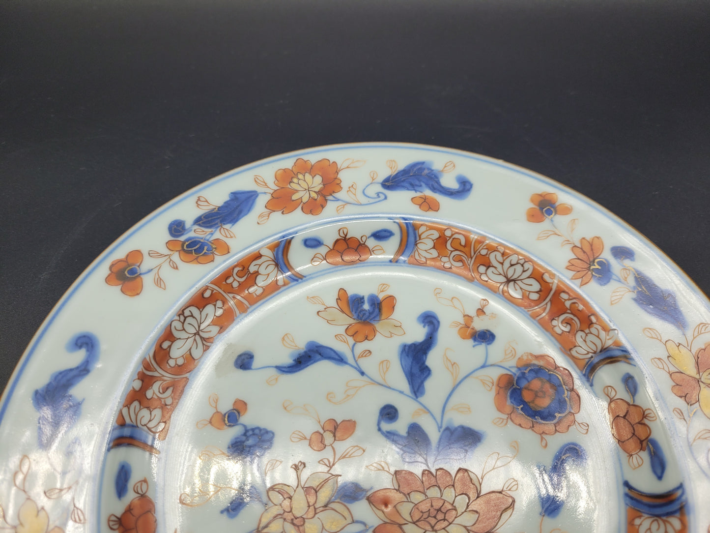 Chinese Kangxi Imari Porcelain Plate 18th Century PERFECT CONDITION