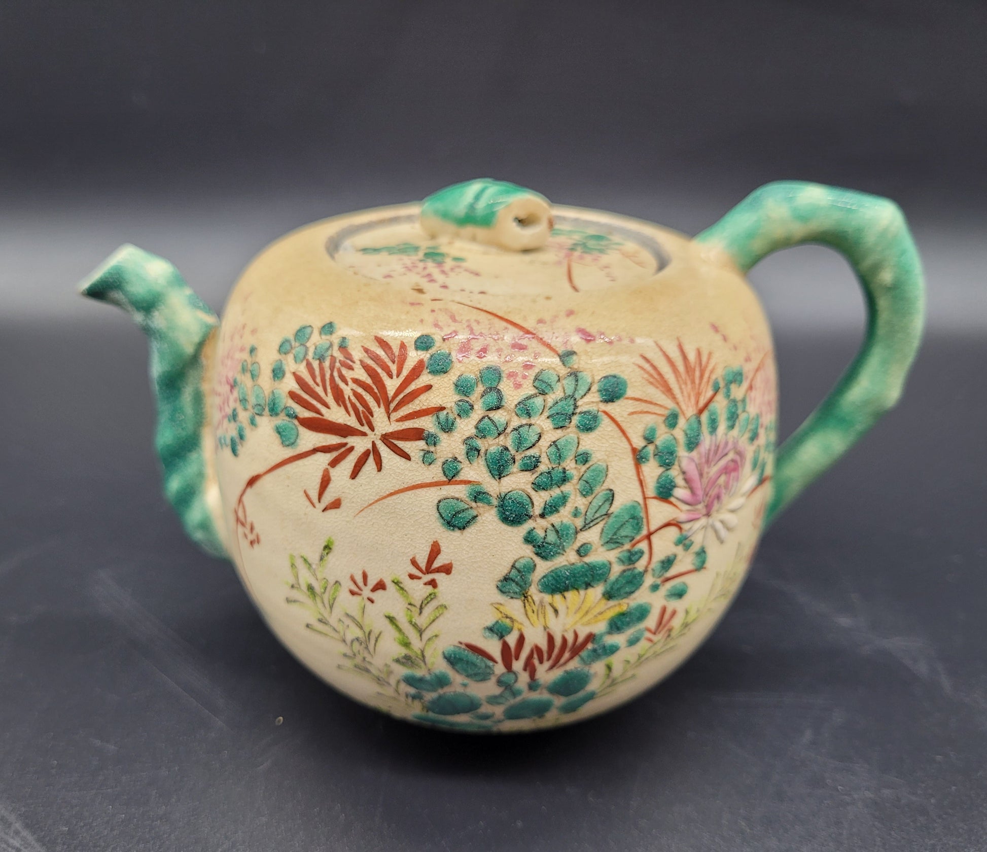 Antique Japanese TEA POT Satsuma