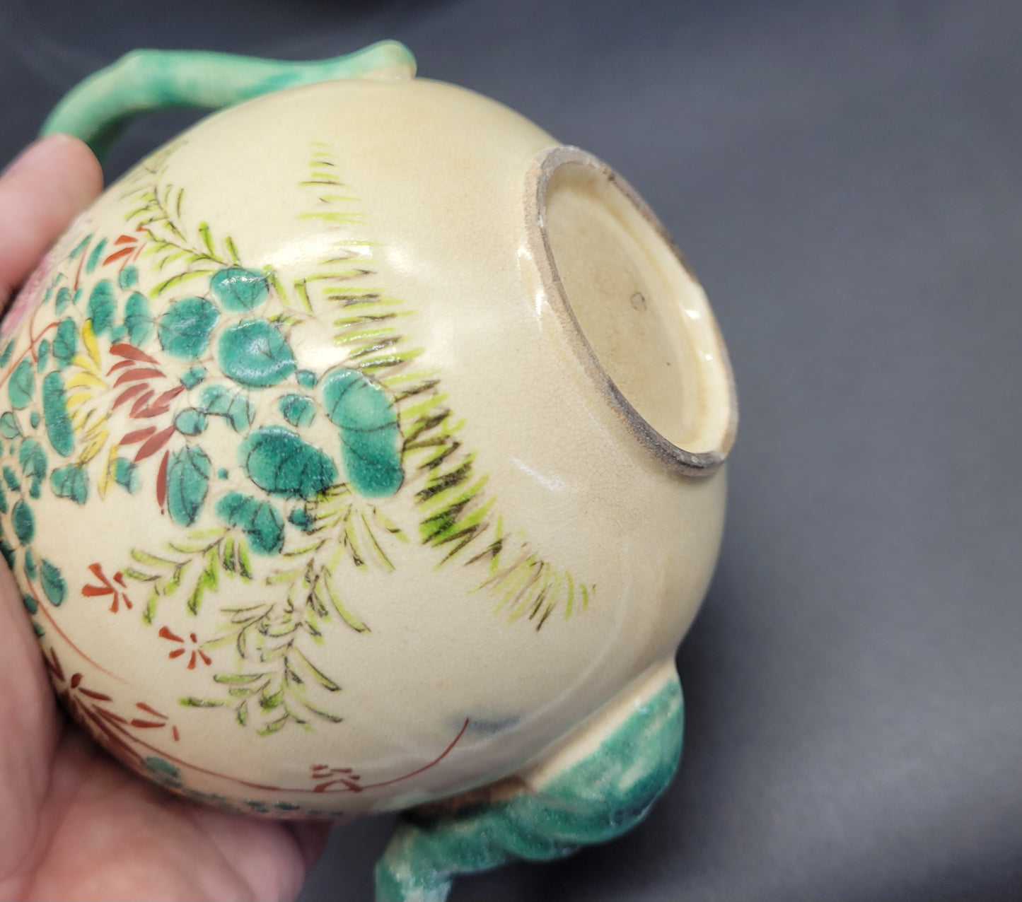 Antique Japanese TEA SET Kinkozan Awata Satsuma Porcelain 19th Century