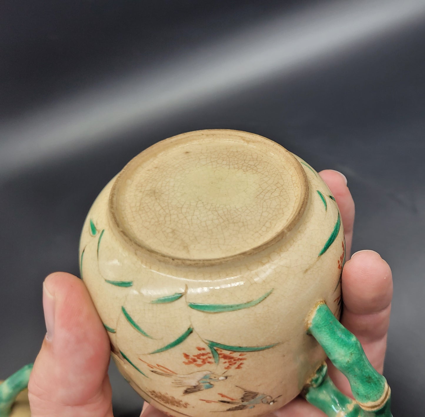 Antique Japanese TEA SET Kinkozan Awata Satsuma Porcelain 19th Century