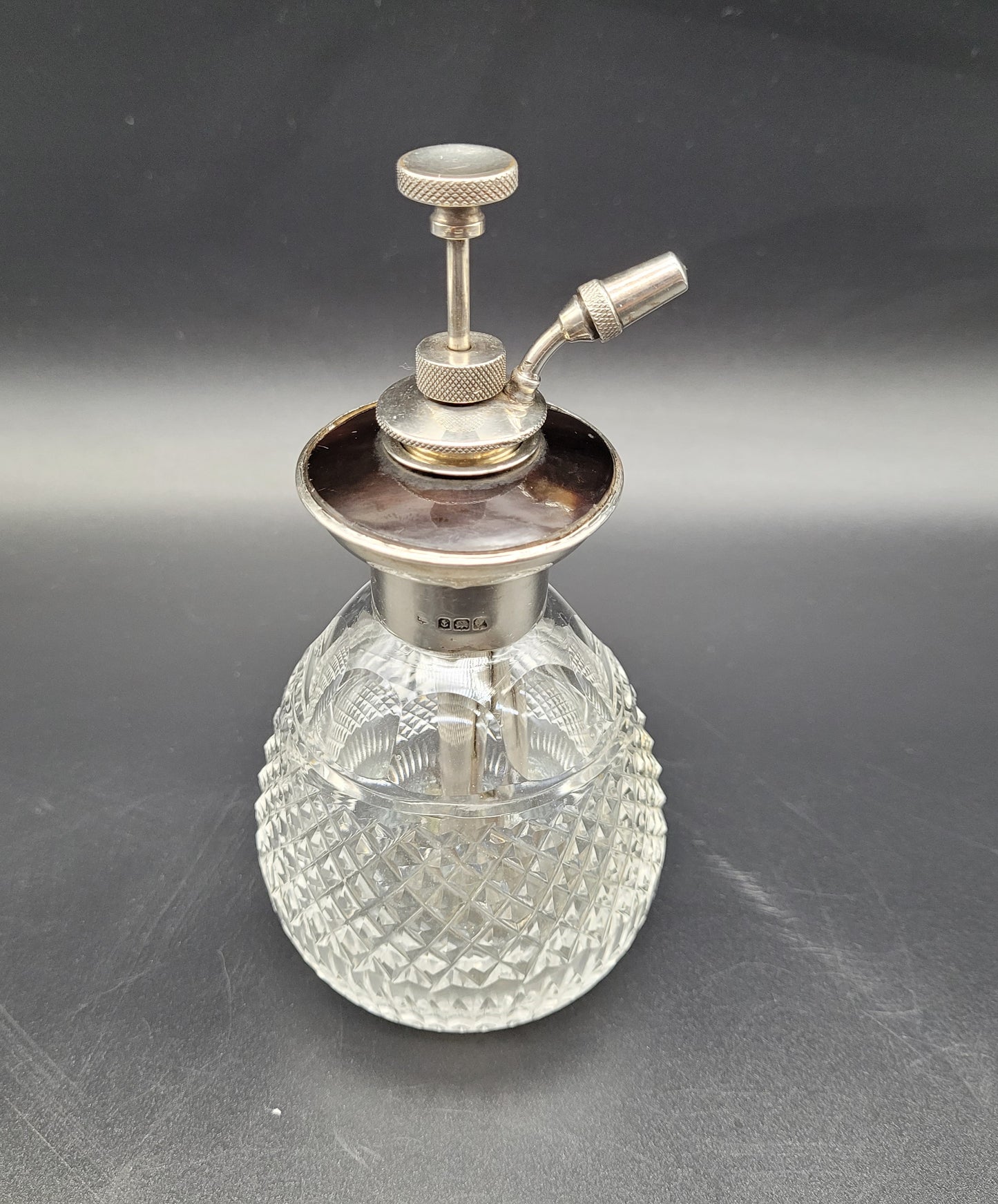 Crystal & Sterling Silver Perfume Bottle Atomiser