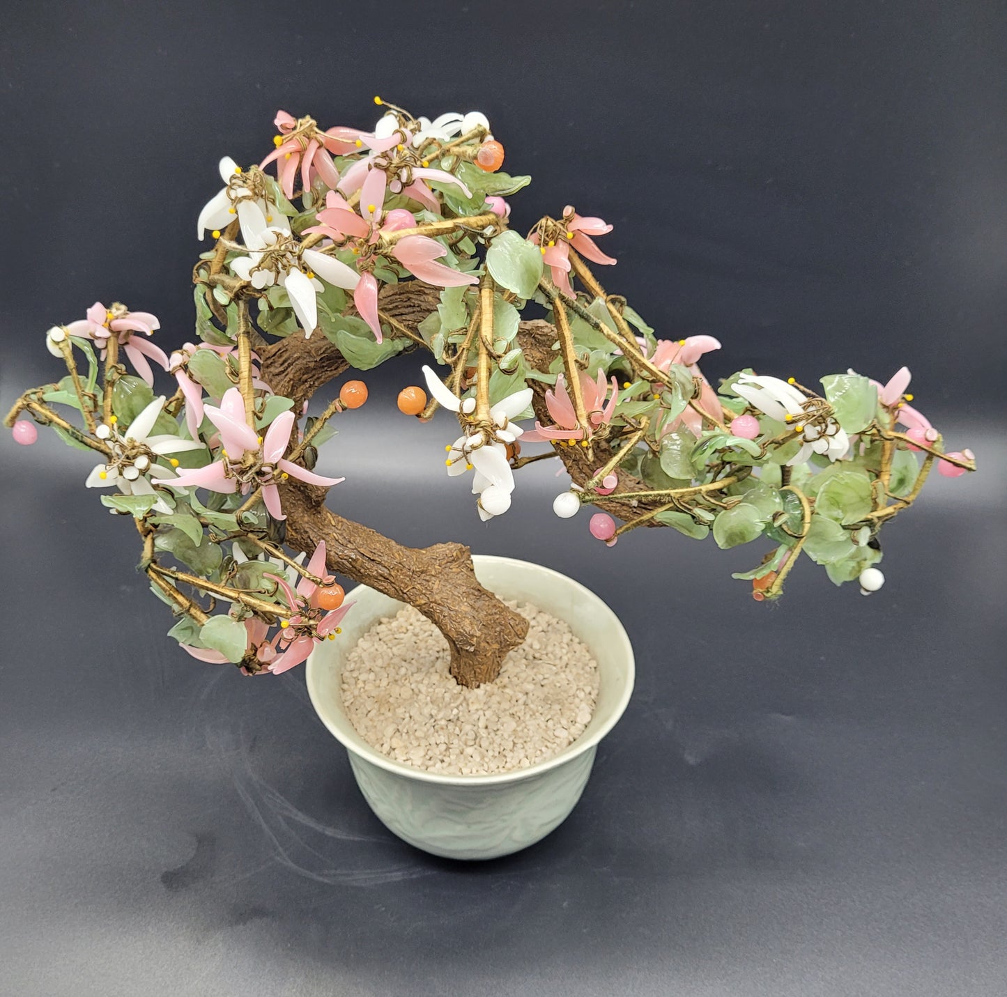 Glass Cherry Blossom Bonsai Tree