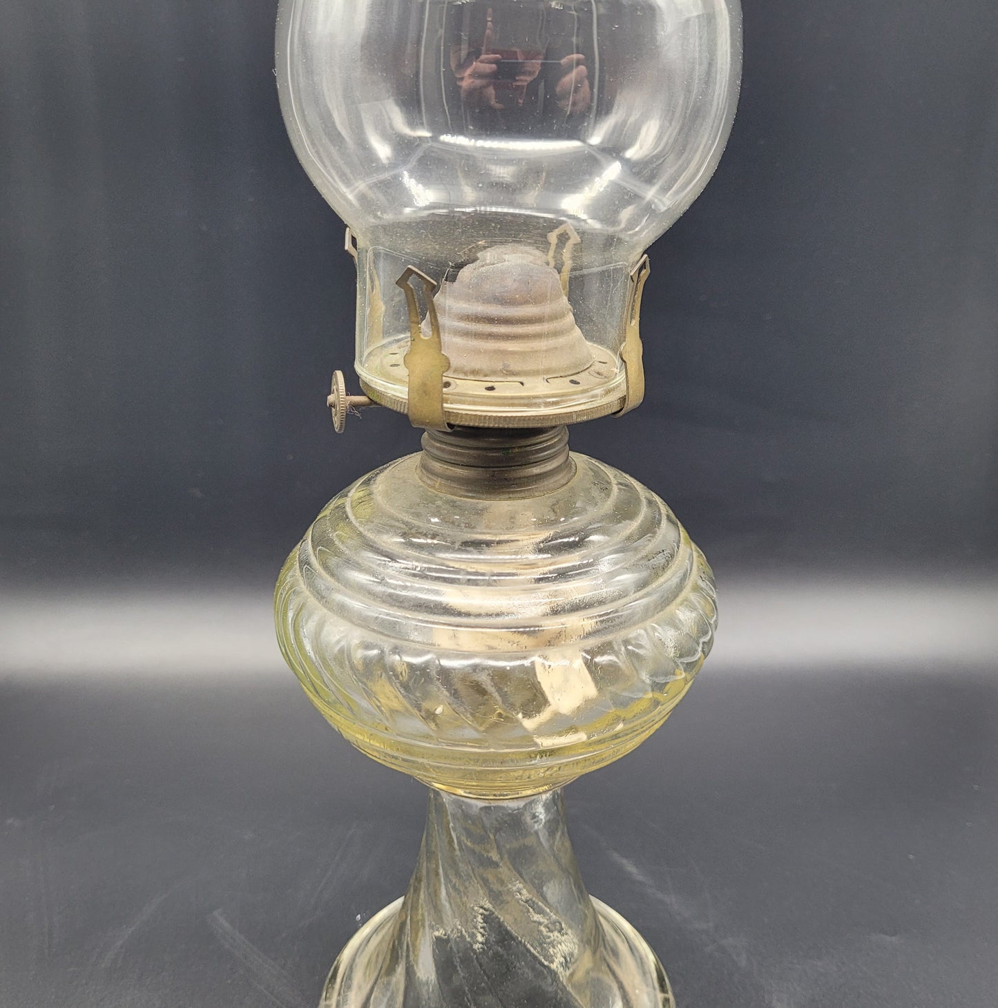 A Rare and Beautiful "Dabbs" Brand Oil Lamp made in Portugal in the late 1800s