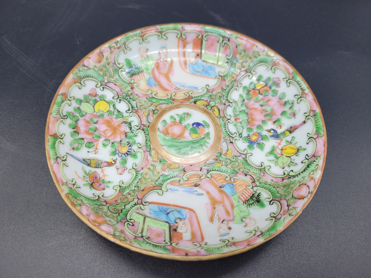 A Pair of Antique Chinese Famille Rose plates