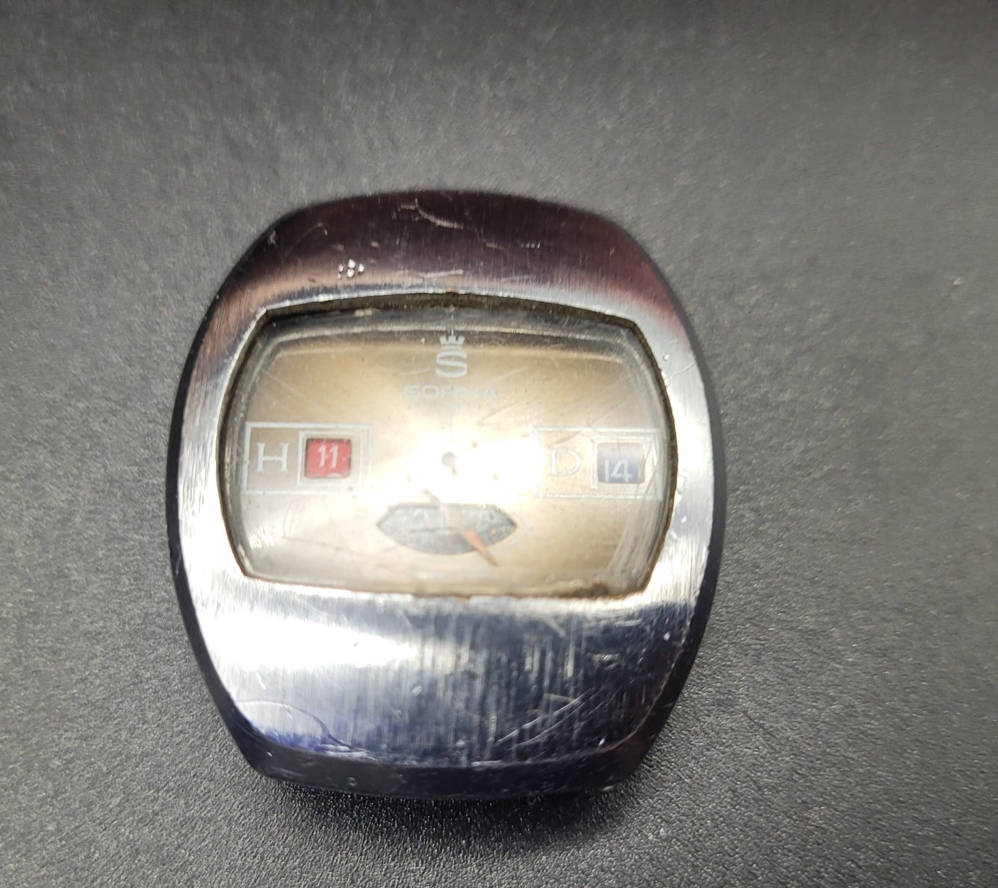 Vintage Sorna 1970s Jump Hour watch for sale