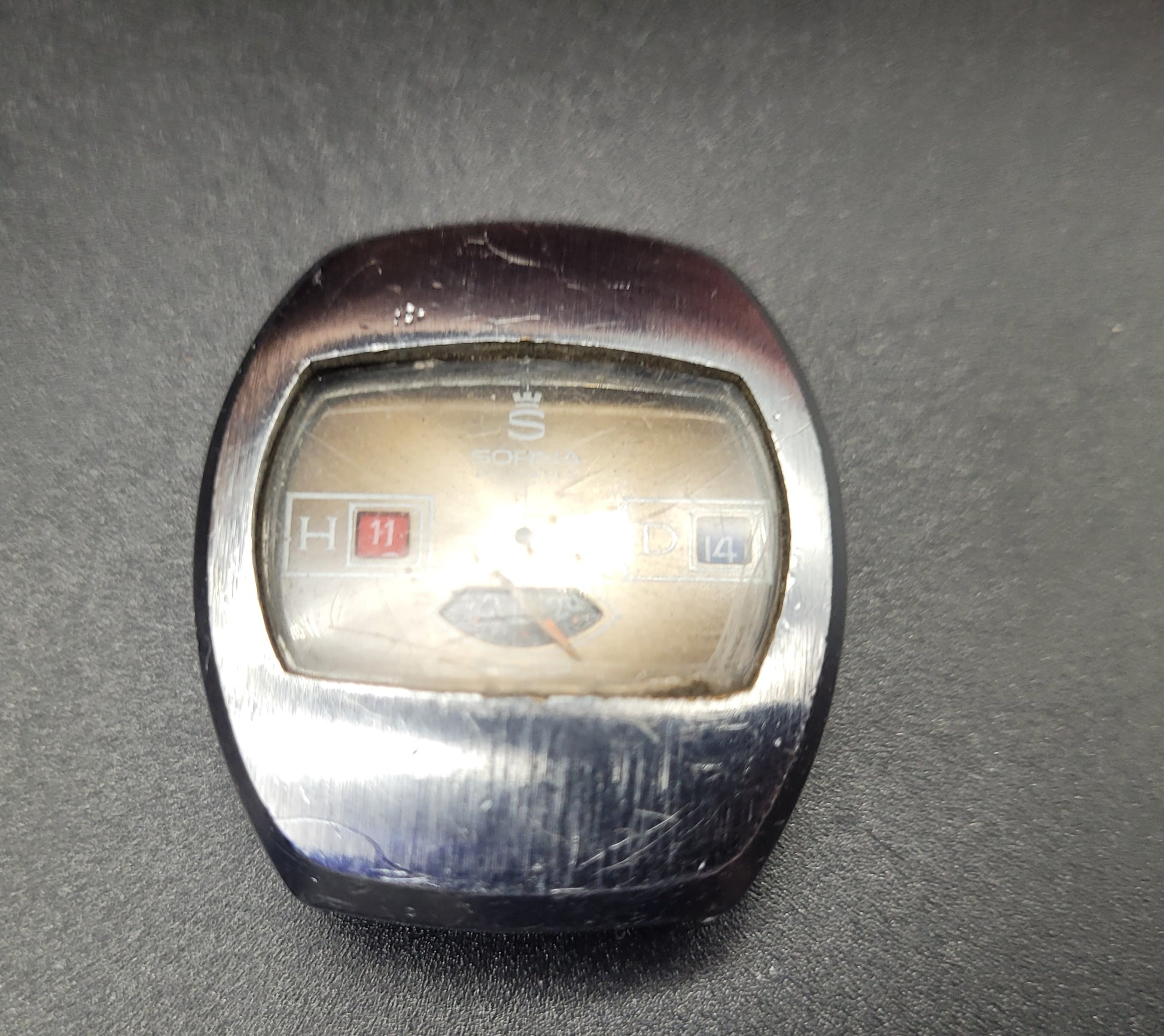 Vintage Sorna 1970s Jump Hour watch for sale