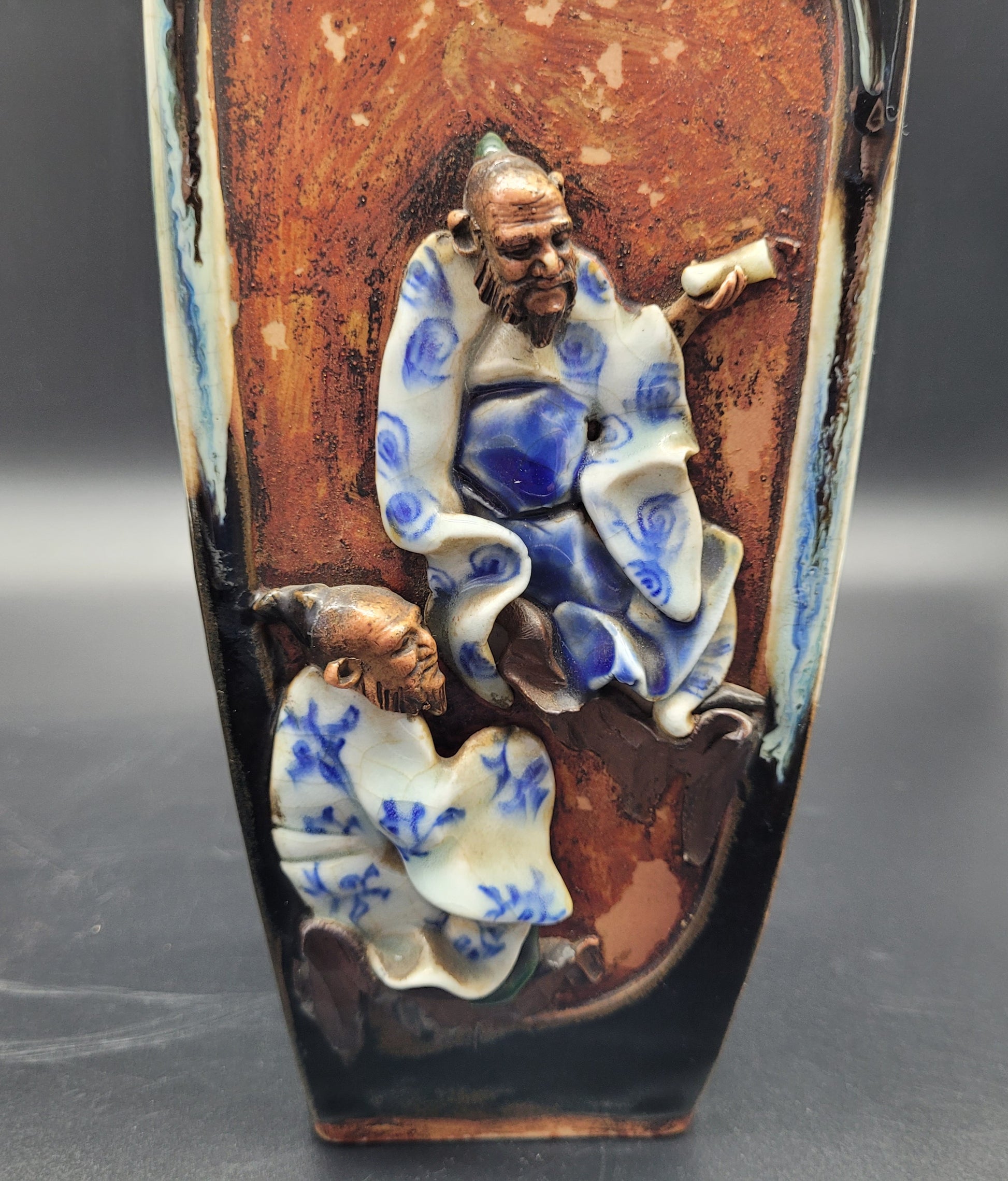 Highly Detailed Japanese Meiji Sumida Gawa Pottery Vases Signed By The Artist   Late 19th Century Meiji period  ANTIQUES ONLINE
