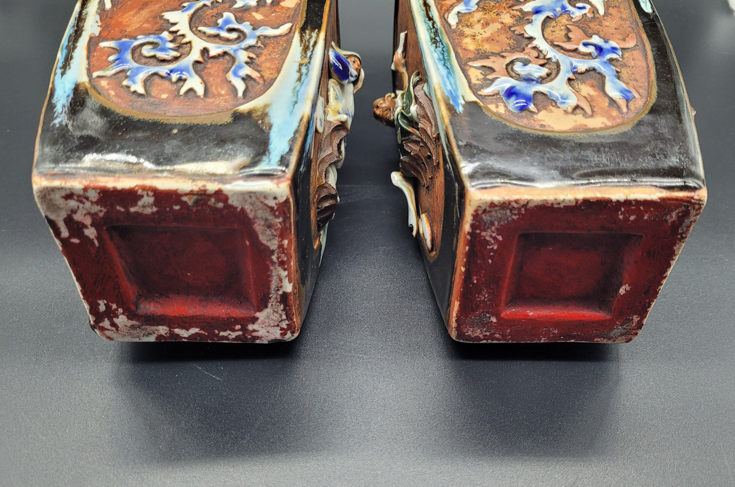 These Vases are some of the best examples of Sumida Gawa Pottery That you will find with a really great shape to the vases that would fit into any interior