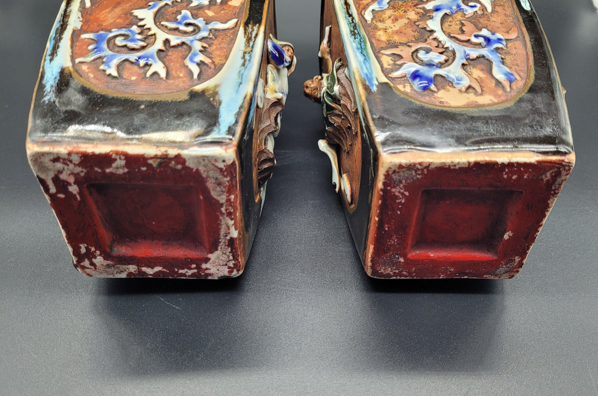 These Vases are some of the best examples of Sumida Gawa Pottery That you will find with a really great shape to the vases that would fit into any interior