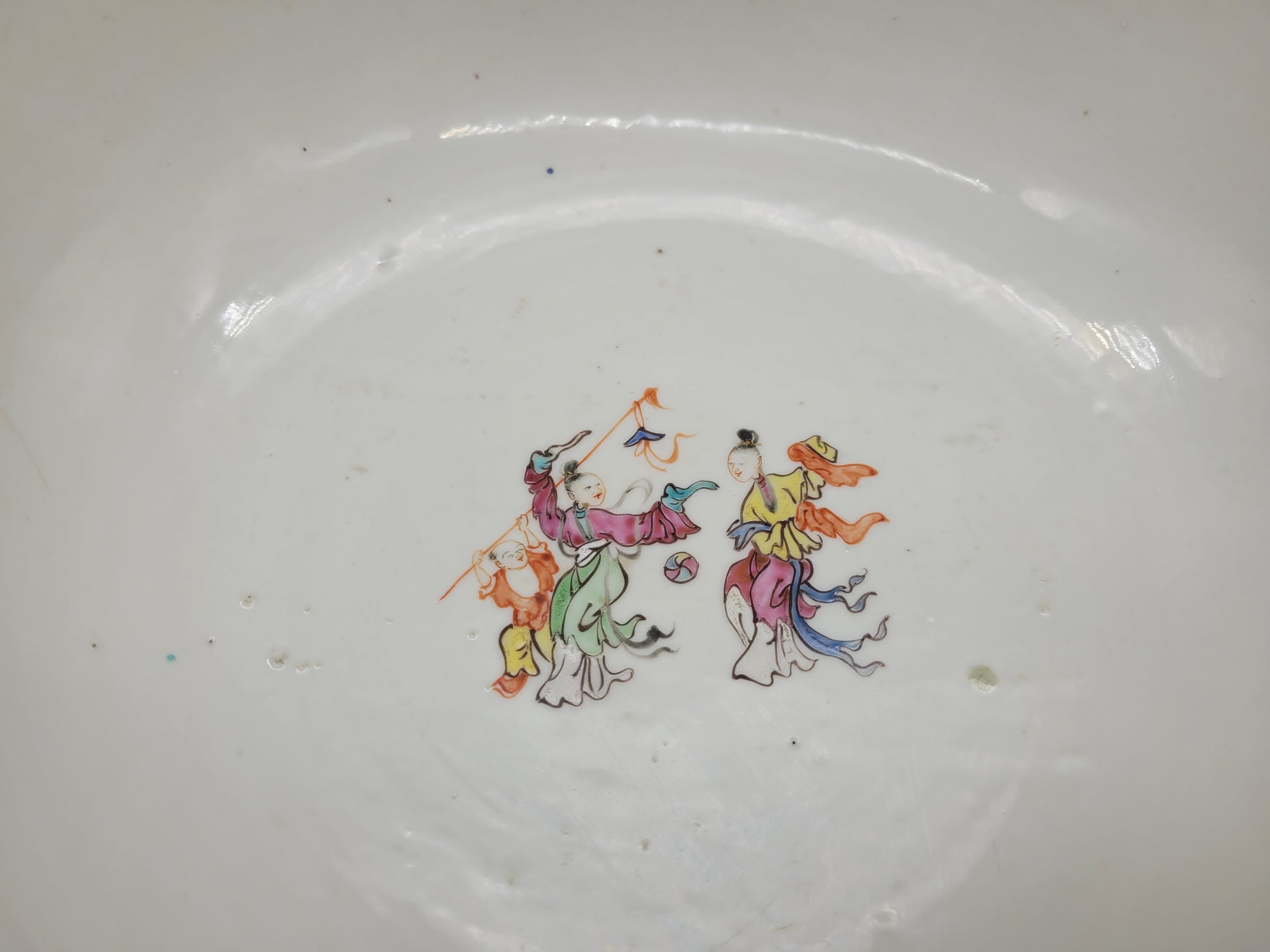 Chinese 18th Century Famille Rose Export Punch Bowl On Stand KB Antiques & Jewellery