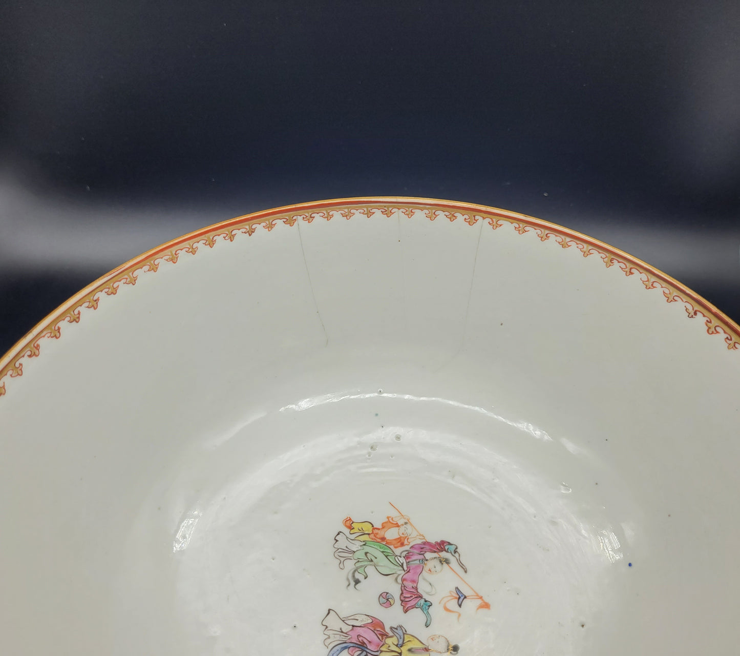 KB ANTIQUES & JEWELLERY FOR SALE Chinese 18th Century Famille Rose Export Punch Bowl On Stand