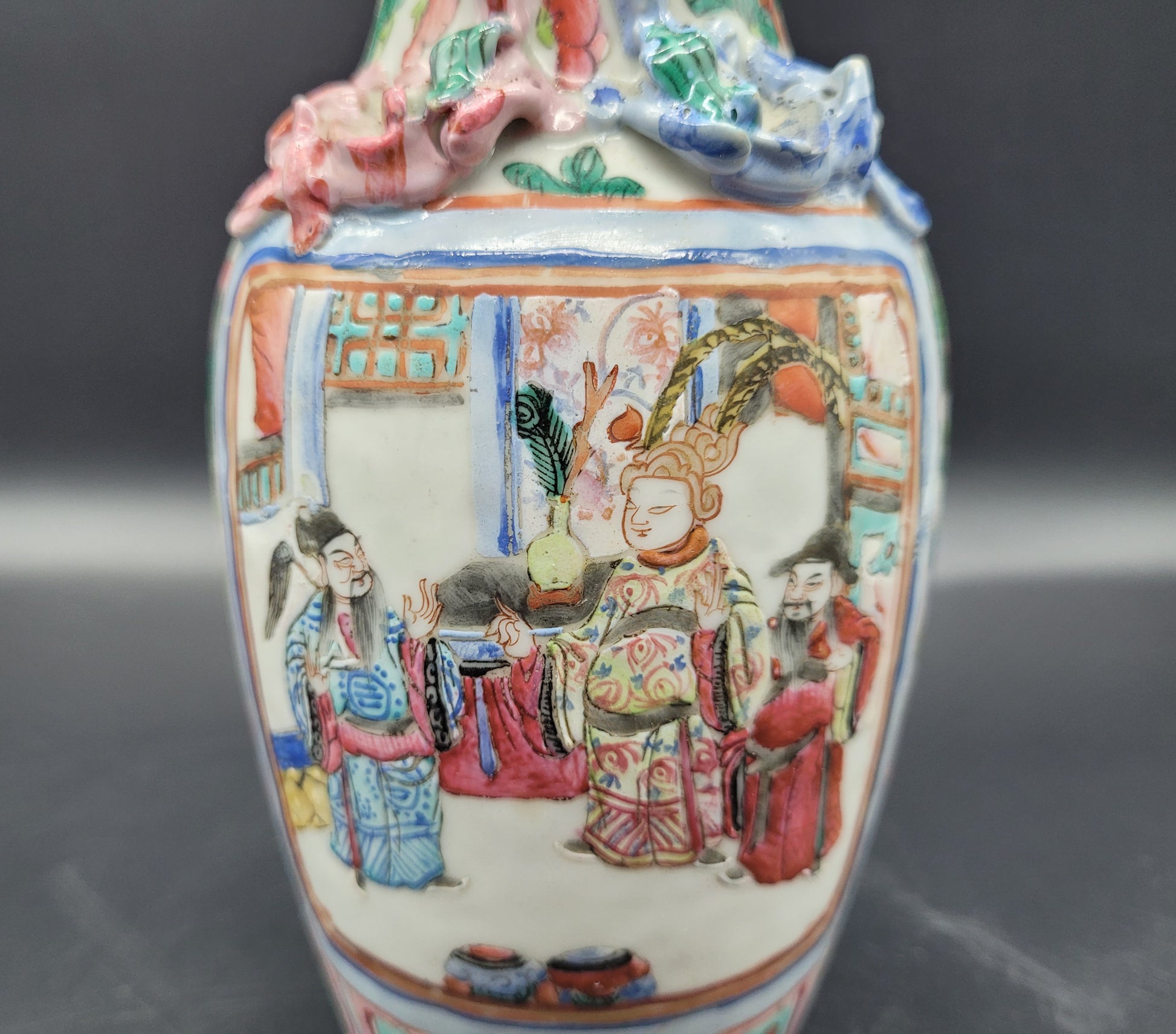 Antiques & Collectables USA Chinese Antique Qing Vase 19th Century Table Lamp