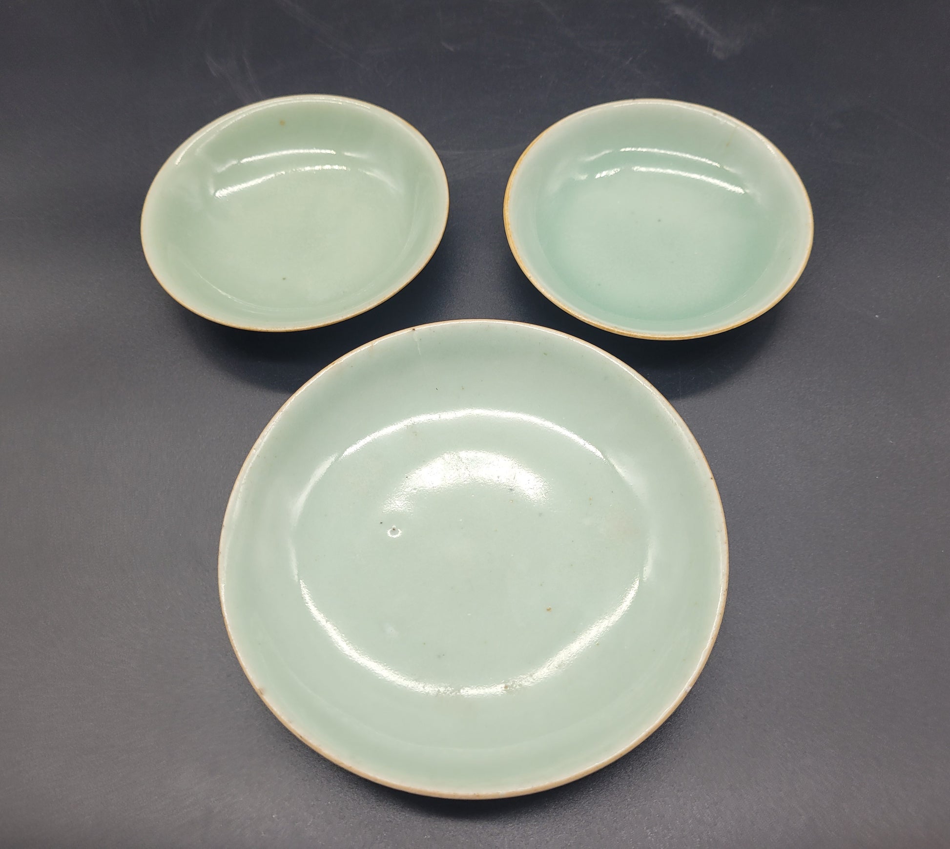 Antiques Online Three Really Nice Antique Chinese Longquan Celadon Plates / Bowls