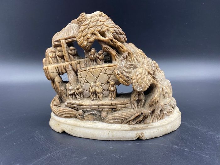 Chinese Soapstone Carving Signed by Artist