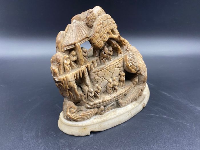 Chinese Soapstone Carving Signed by Artist