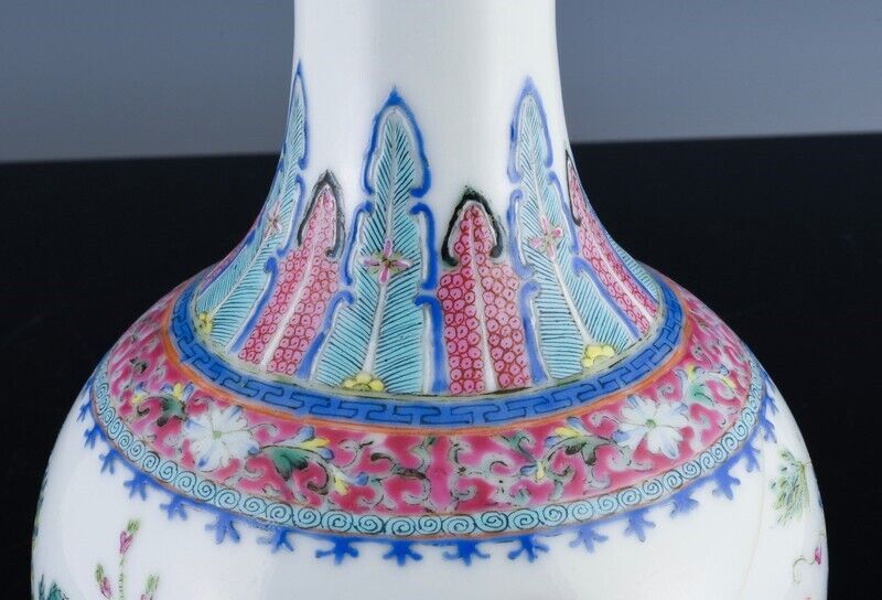 SUPERB SIGNED CHINESE GUANGXU FAMILLE ROSE ENAMEL PLAYING BOYS LANDSCAPE VASE