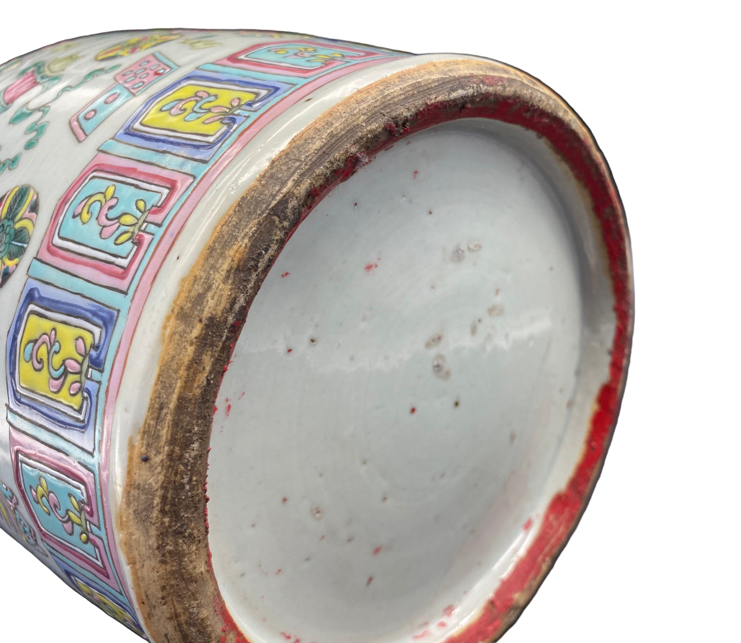 Chinese Famille Rose Porcelain Vase 19th Century Large Vase