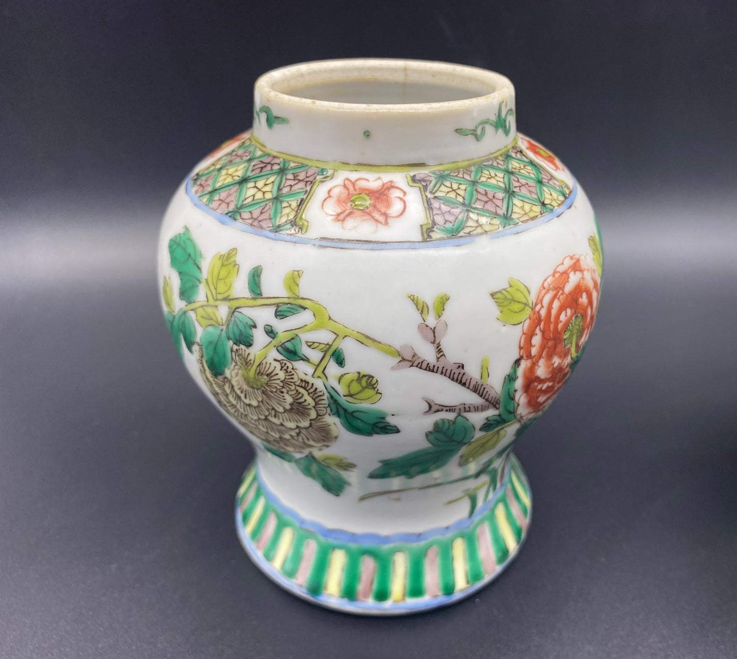 Chinese Famille Vert Porcelain Ginger Jars 19th Century