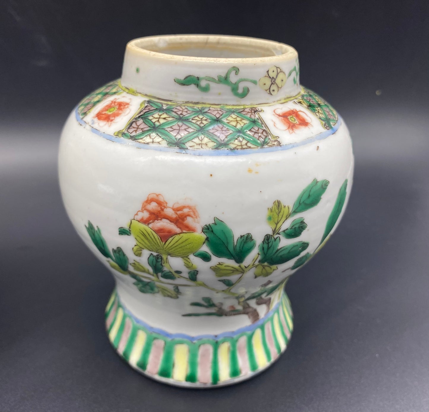 Chinese Famille Vert Porcelain Ginger Jars 19th Century