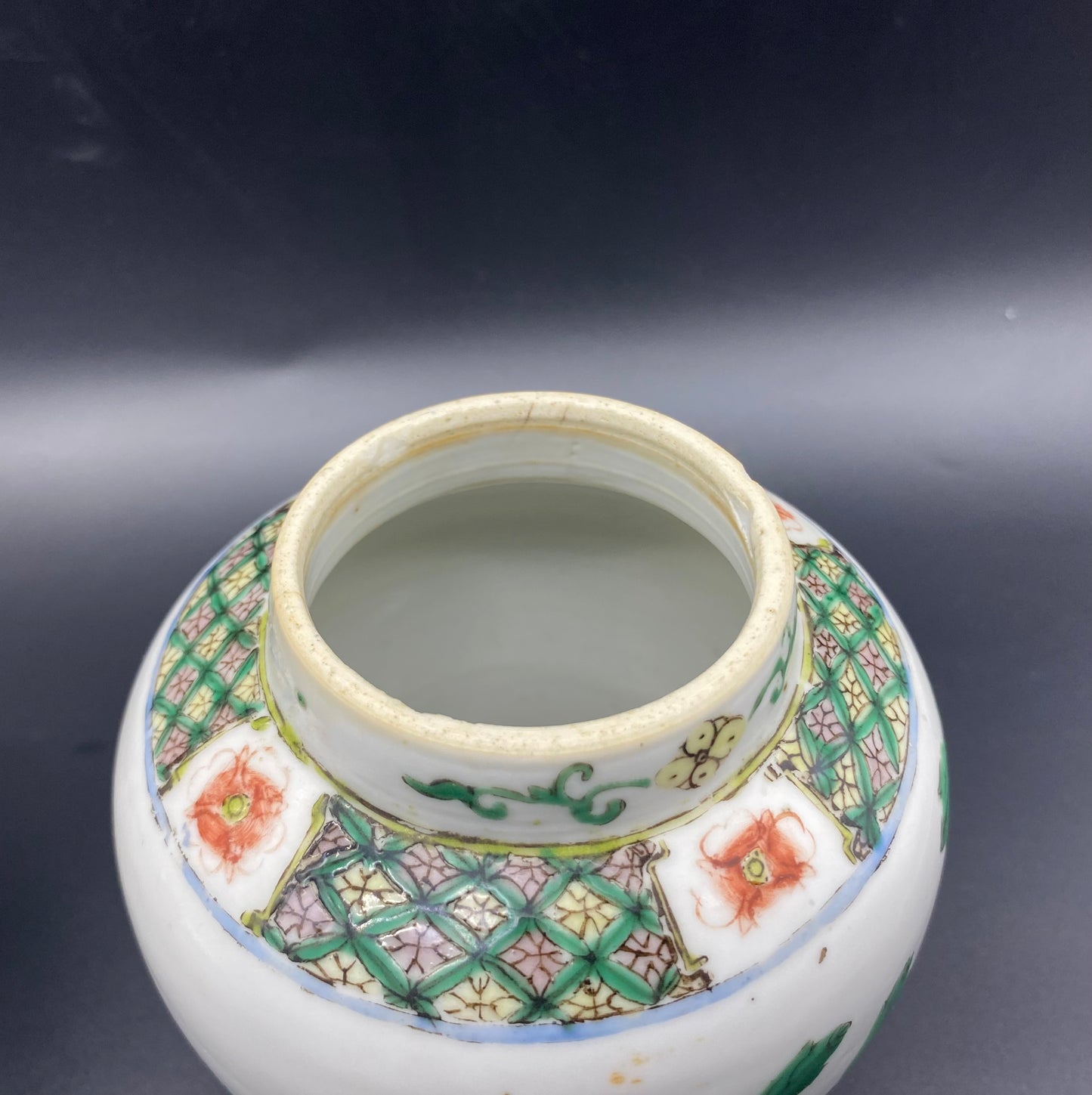 Chinese Famille Vert Porcelain Ginger Jars 19th Century