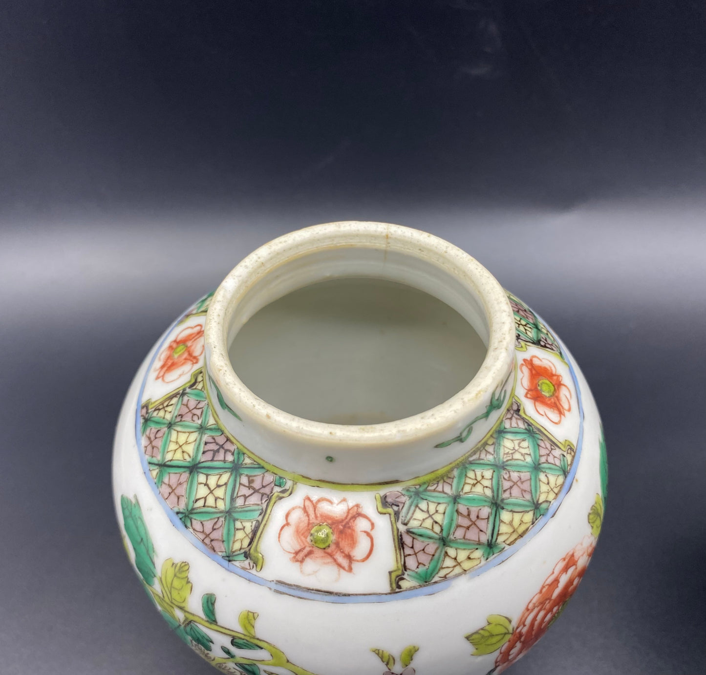 Chinese Famille Vert Porcelain Ginger Jars 19th Century