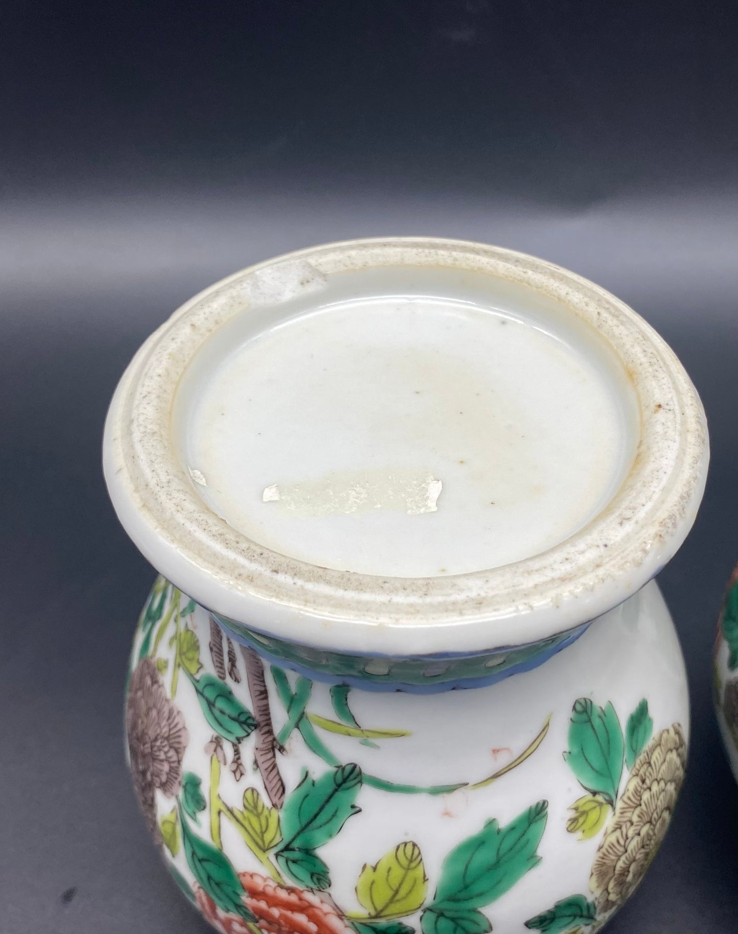 Chinese Famille Vert Porcelain Ginger Jars 19th Century