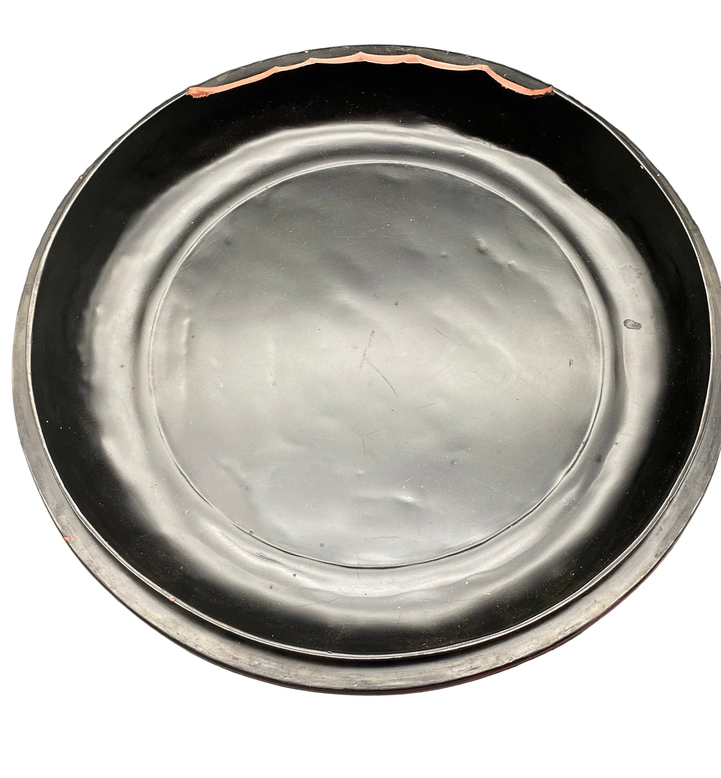 BASE OF THE BOWL - LARGE CINNABAR LACQUER 'DRAGON' BOX AND COVER QING DYNASTY