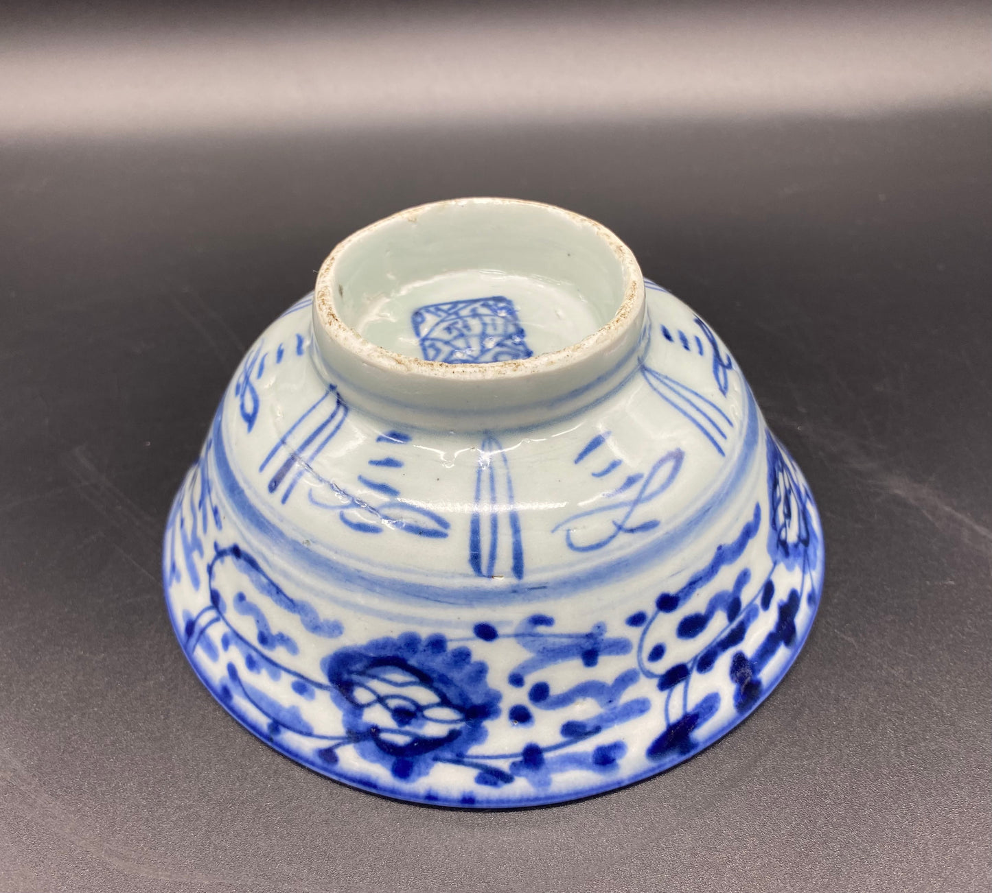 Three Chinese Provencal Blue & White Qing Porcelain Bowls 18th Century - Buy Antiques & Collectables Online
