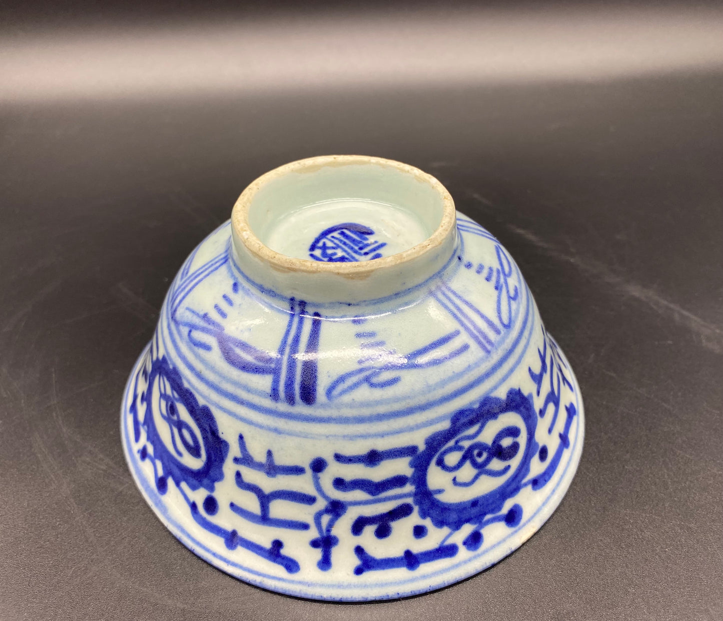 Chinese Qing Porcelain 3 Bowls 18th Century Blue / White