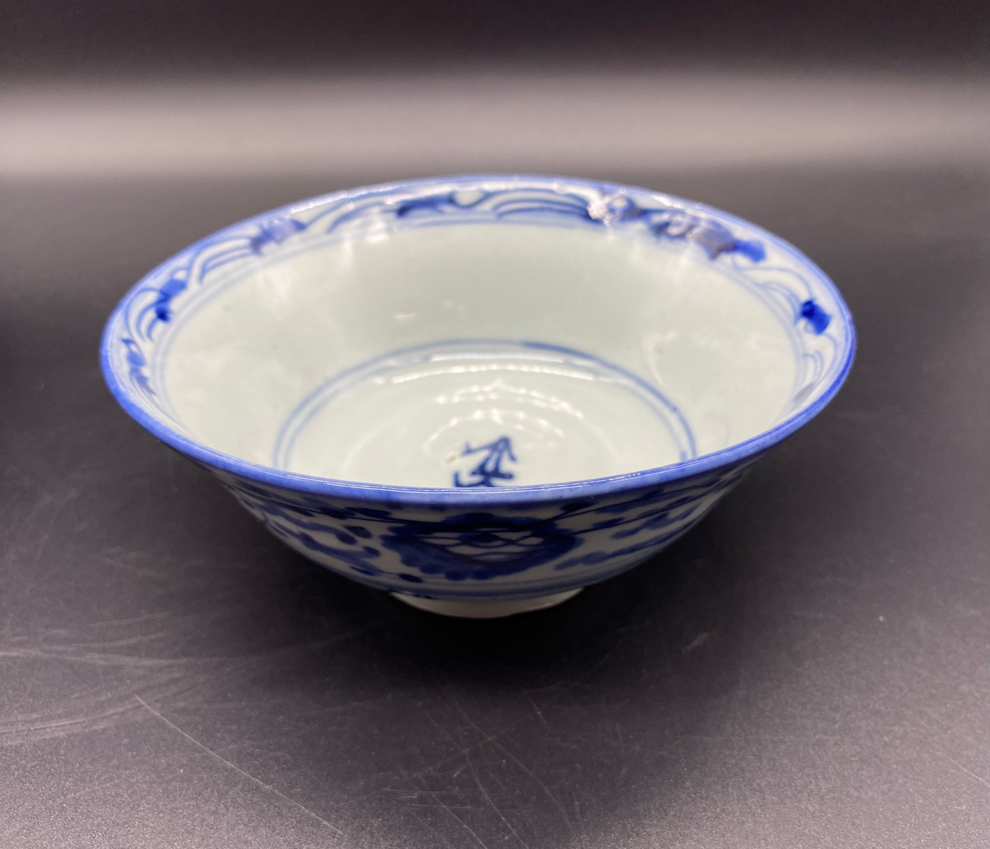 Antiques Store Online - Chinese Provencal Blue & White Qing Porcelain Bowls 18th Century